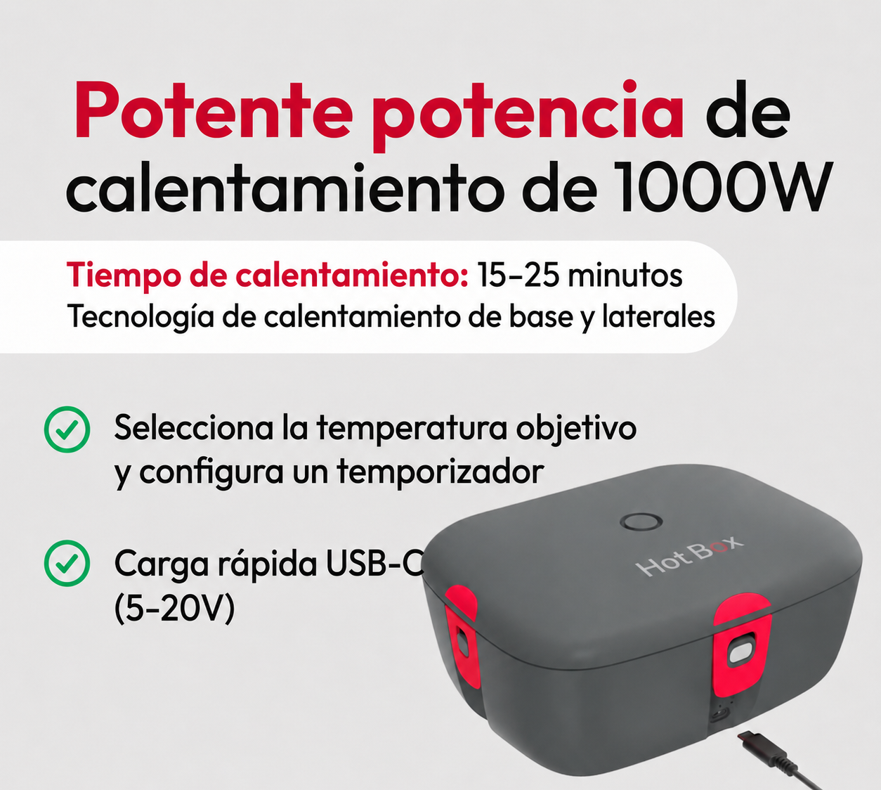 Fiambrera eléctrica e inteligente | Hot Box